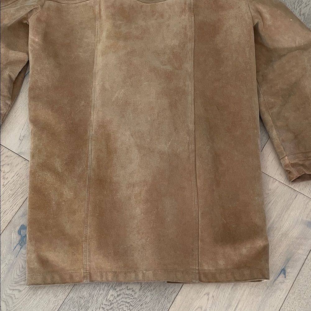 London Fog | Rare Vintage Suede Toggle Duffle Coat - Picture 9 of 12